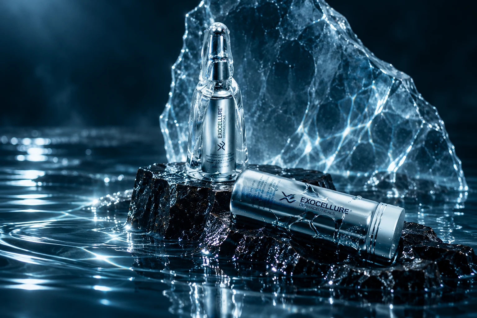 Editorial presentation inspired by Exocellure brand photography